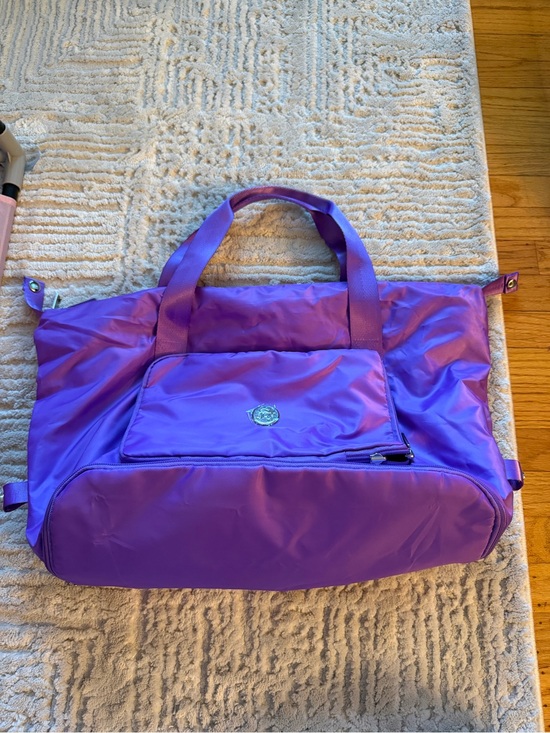 Handbags - Purple Nylon Tote Bag